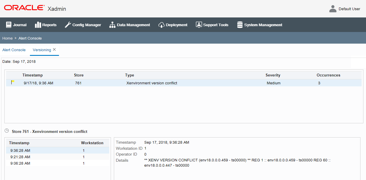 Versioning logged events