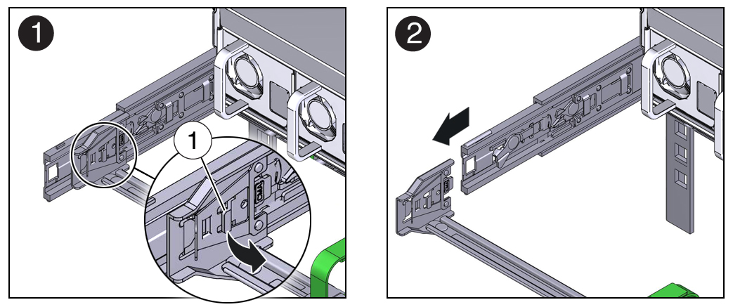 image:Figure showing how to disconnect connector A.