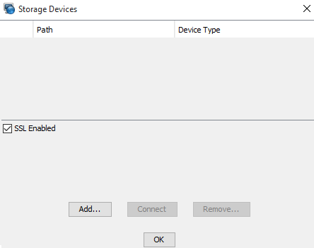 image:Graphic showing the Storage Devices screen.