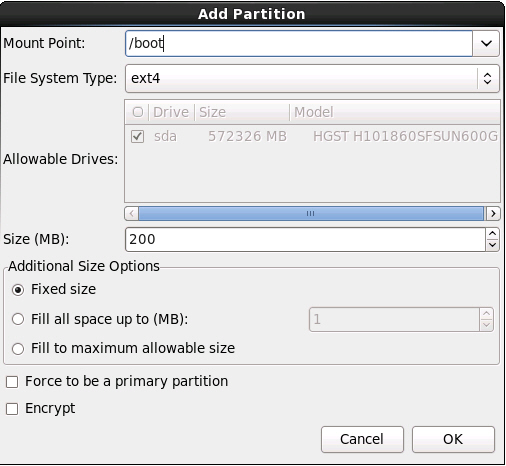 image:Graphic showing the Add Partition screen.