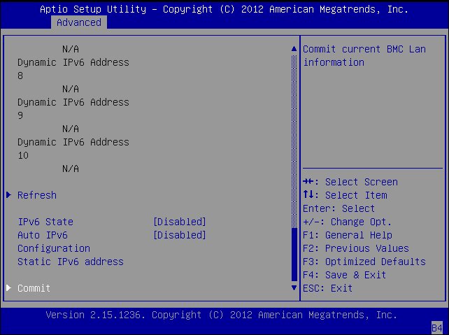 image:This figure shows the BMC Network Configuration screen.