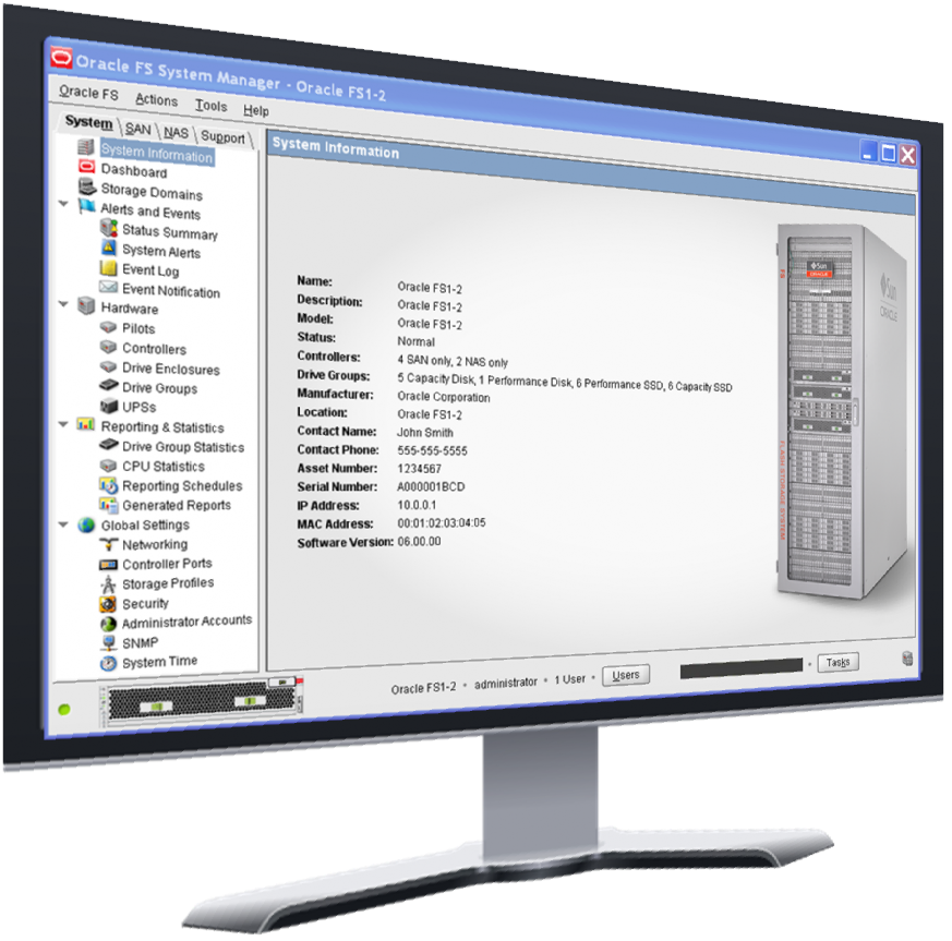 Gestor del sistema Oracle FS