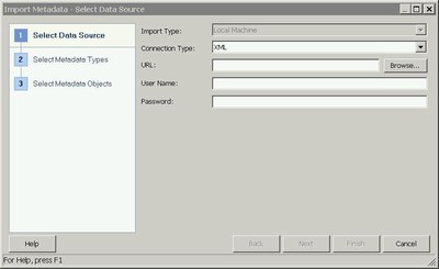 データソースの選択
