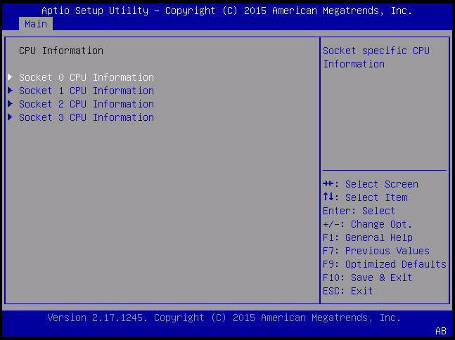 image:「CPU Information」画面のスクリーンショット。
