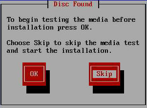 image:Oracle Linux CD 발견 화면입니다.