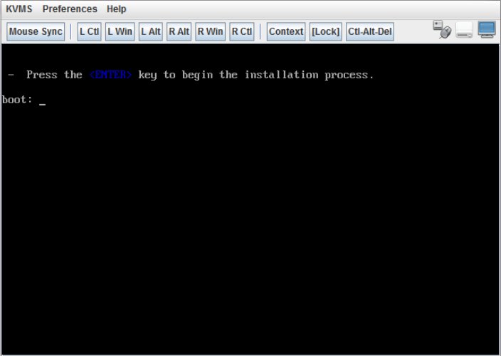 image:Figura que muestra la pantalla de presentación de Oracle VM Server.