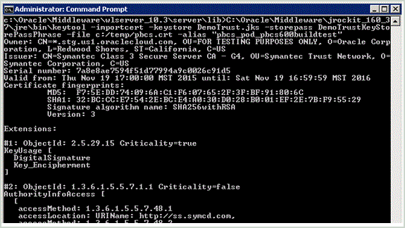 イメージはAdministrator: Command Promptを示します。 イメージはAdministrator: Command Promptを示します。