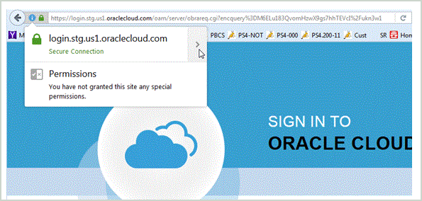 イメージはORACLE CLOUDにサインイン画面を示します。 イメージはORACLE CLOUDにサインイン画面を示します。