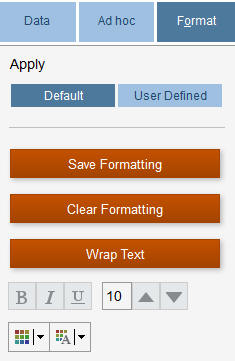 「フォーマット」タブの図