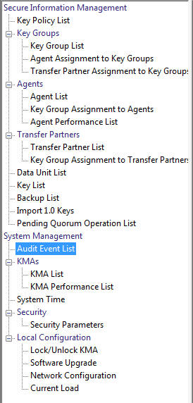 Le texte environnant décrit audit_event_list_menu.jpg.