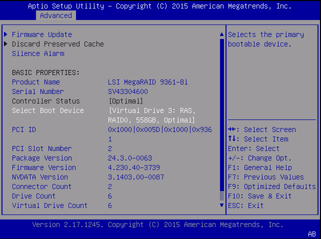图中显示了选择了引导设备的屏幕。 image:图中显示了选择了引导设备的屏幕。