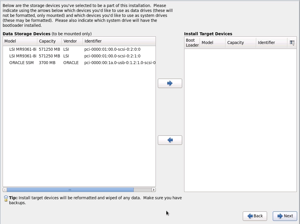 image:图中显示了 “Please Select the Drive You'd Like to Install the Operating System On“ 屏幕