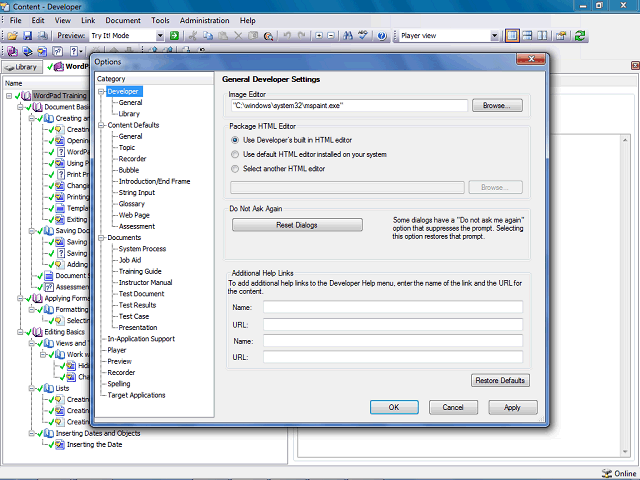 Screen image of this step