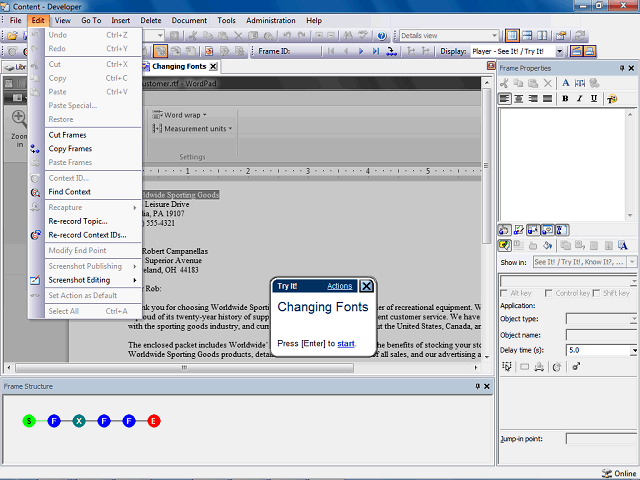 Screen image of this step