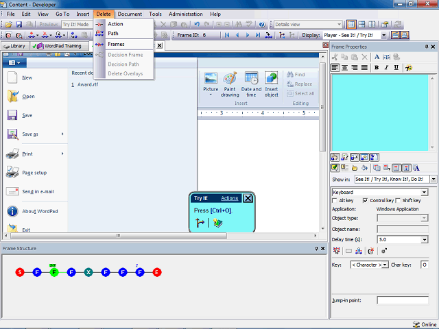 Screen image of this step