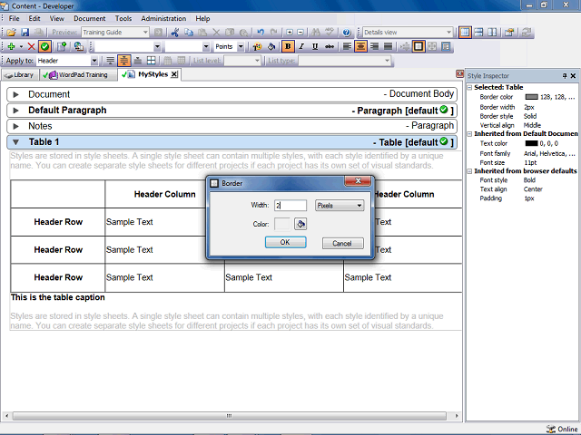 Screen image of this step