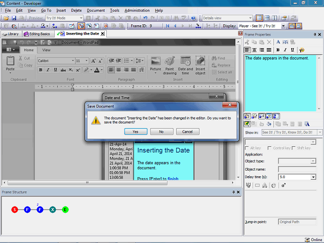 Screen image of this step