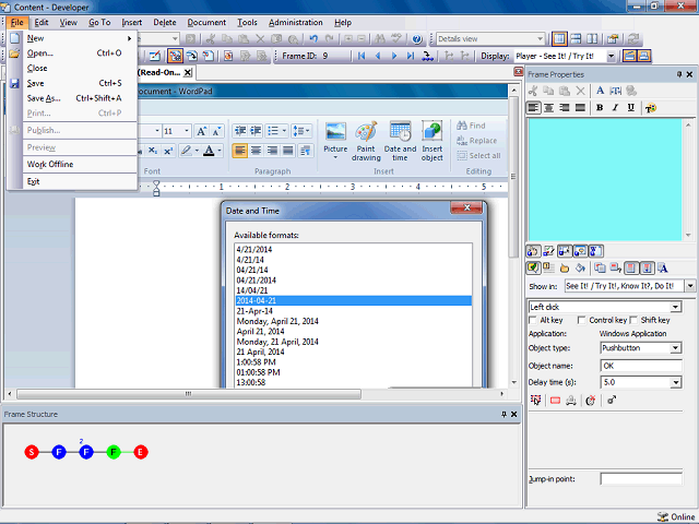 Screen image of this step