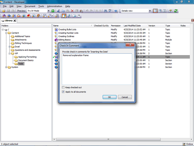 Screen image of this step