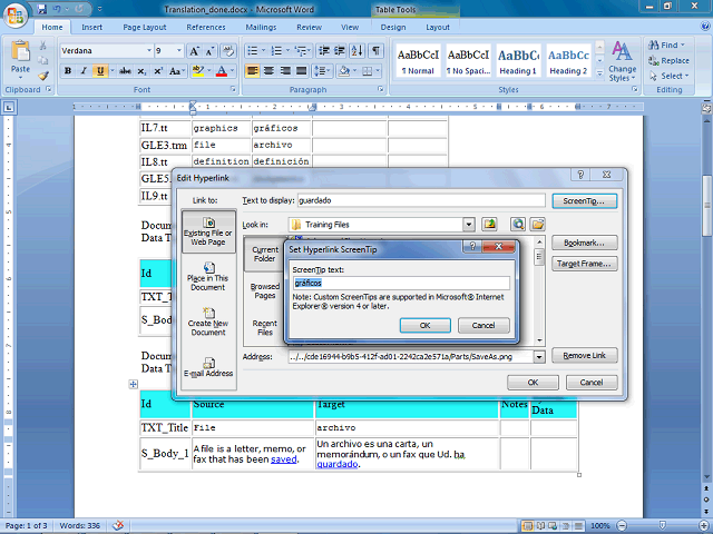 Screen image of this step