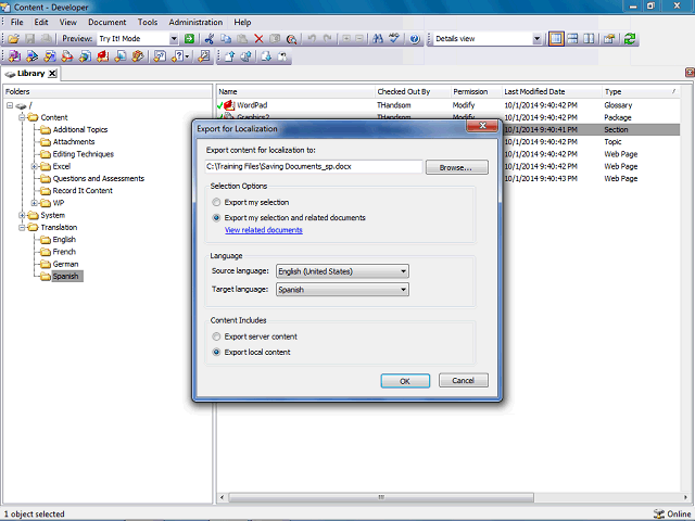Screen image of this step