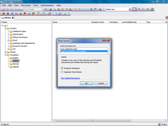 Screen image of this step