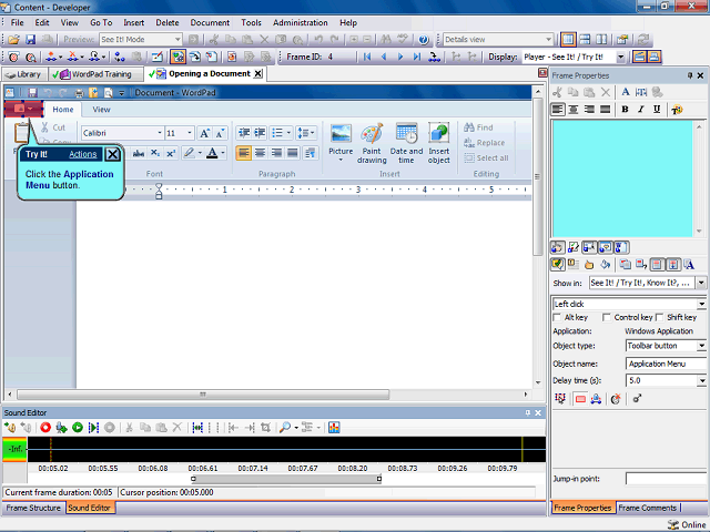 Screen image of this step