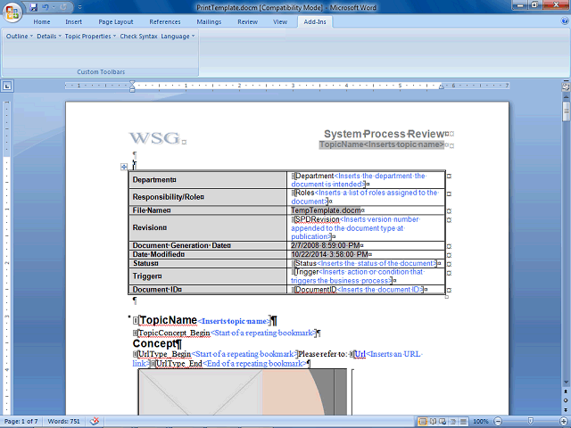 Screen image of this step