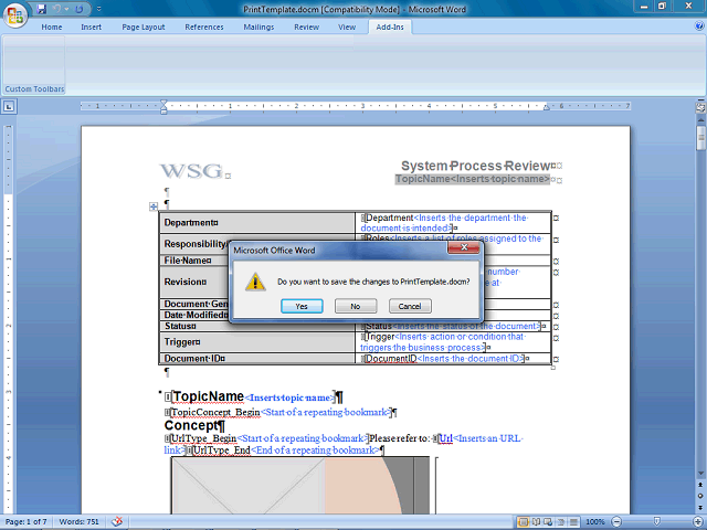 Screen image of this step