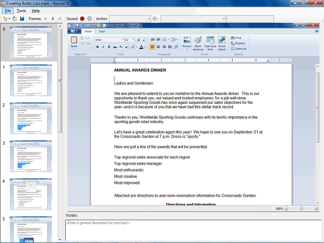 Screen image of this step