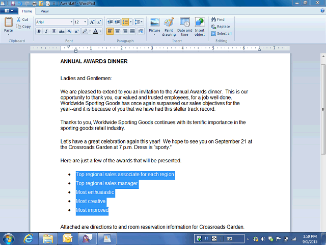 Screen image of this step