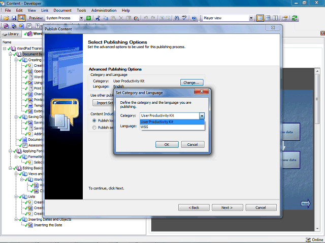 Screen image of this step