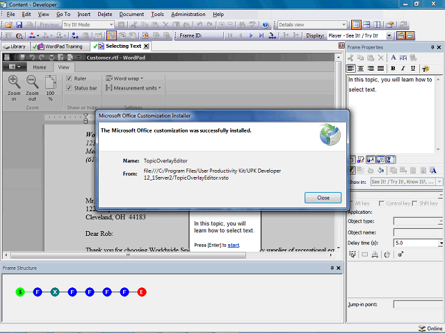 Screen image of this step