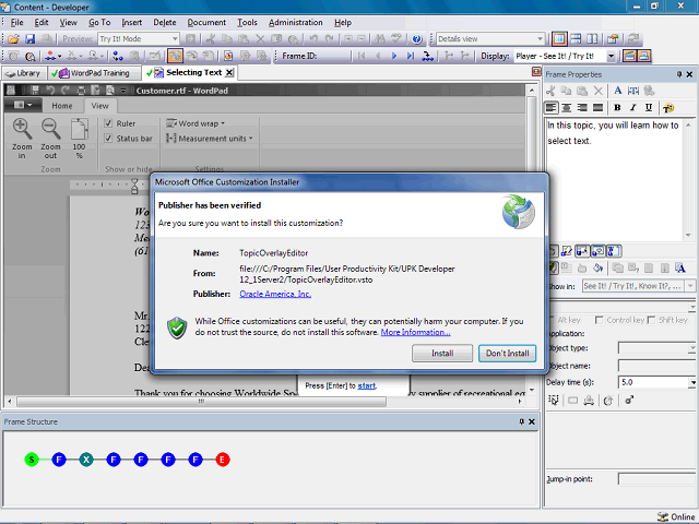 Screen image of this step