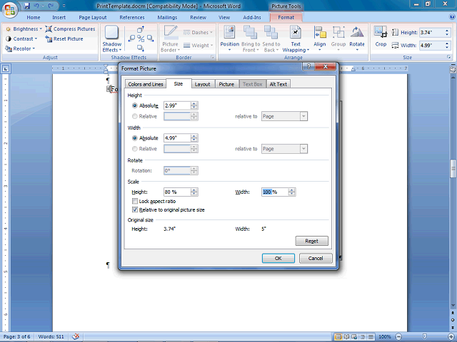 Screen image of this step