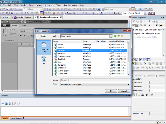 Screen image of this step
