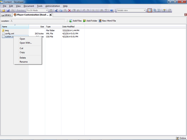 Screen image of this step