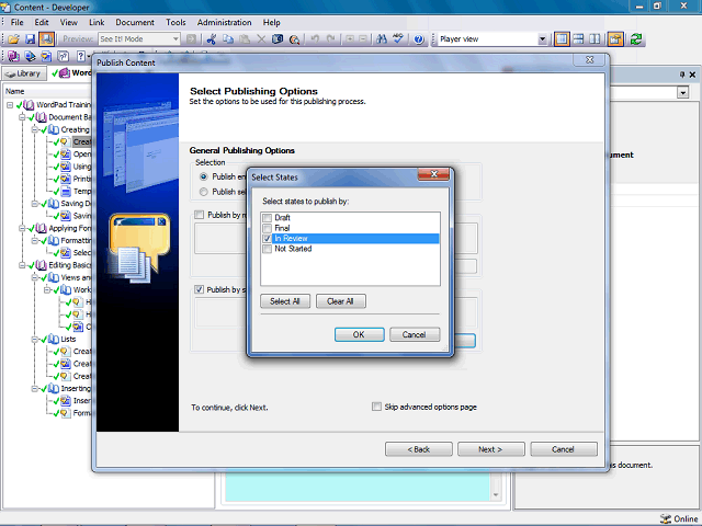 Screen image of this step