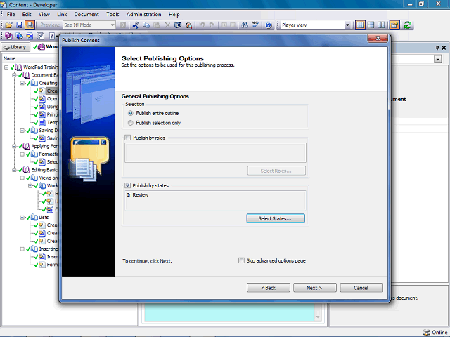 Screen image of this step