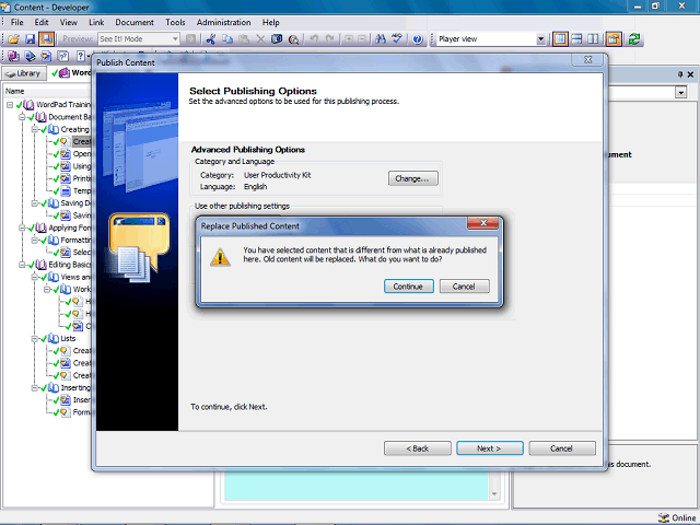 Screen image of this step