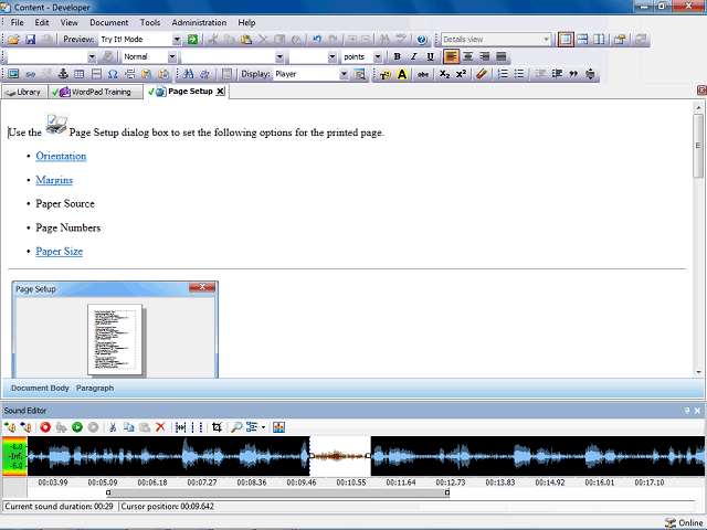 Screen image of this step