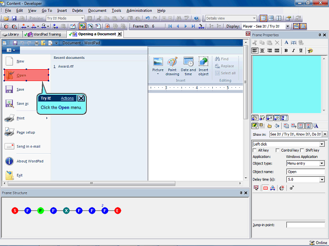 Screen image of this step