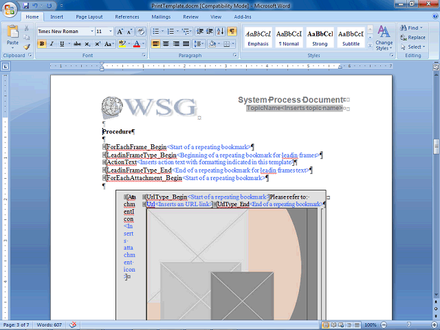 Screen image of this step