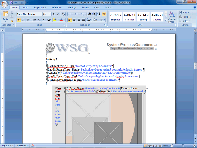Screen image of this step