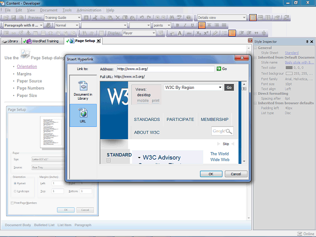 Screen image of this step
