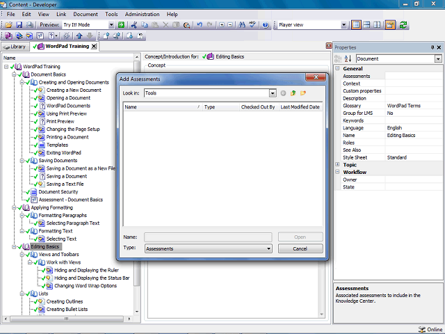 Screen image of this step