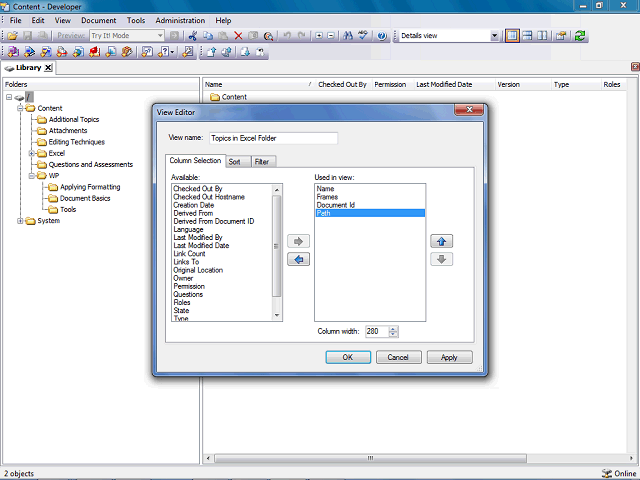 Screen image of this step