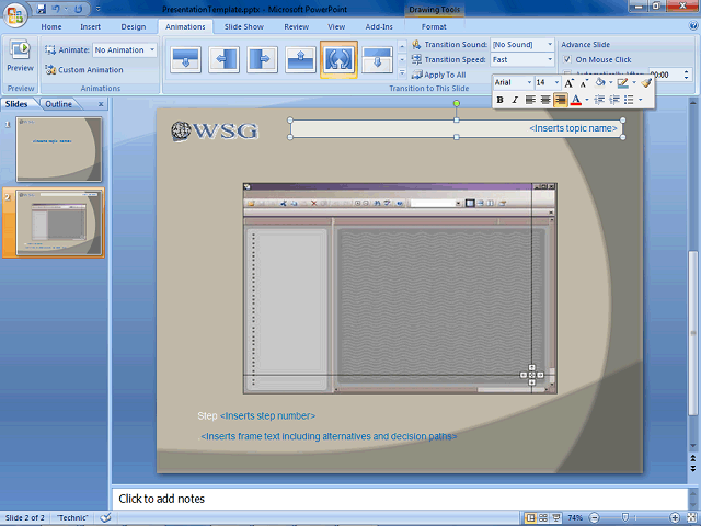 Screen image of this step