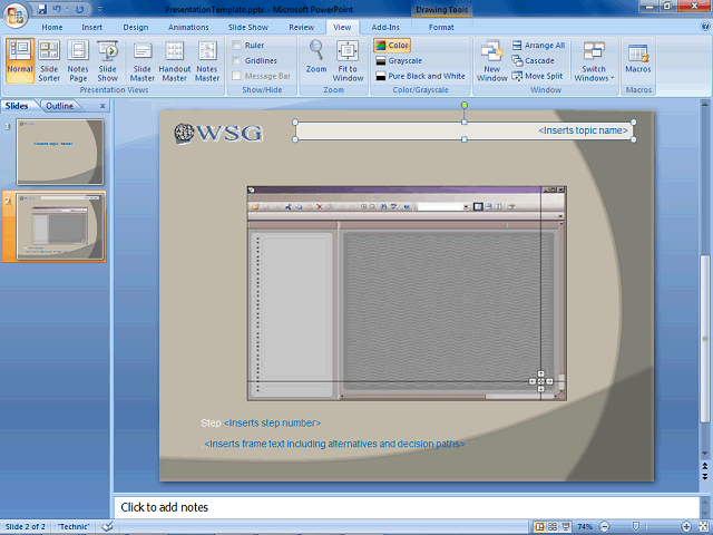 Screen image of this step