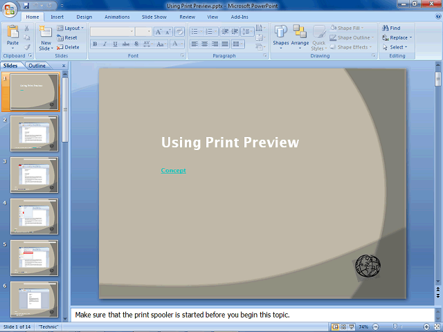 Screen image of this step